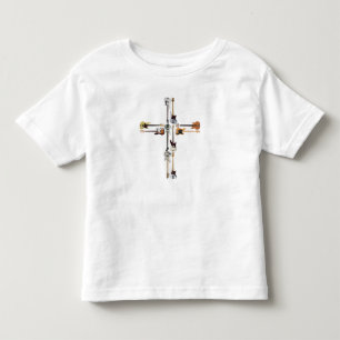 Camiseta Infantil Tampa do violão Presente da Cruz de Violão