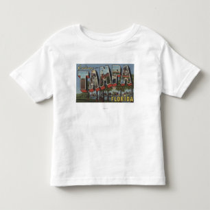 Camiseta Infantil Tampa, letra ScenesTampa de FloridaLarge, FL