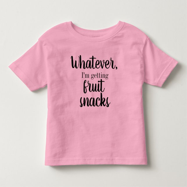 Camiseta Infantil Tanto faz, estou a apanhar Frutas de lata (Frente)