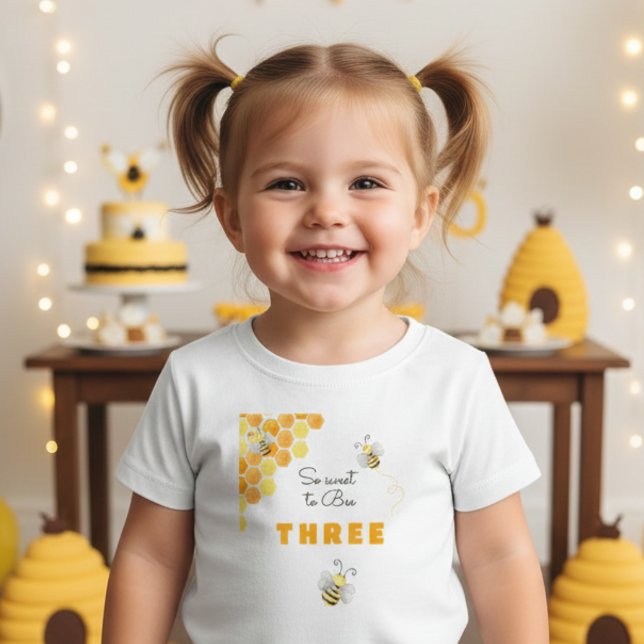 Camiseta Infantil Tão doce de ser aniversário de criança (Criador carregado)