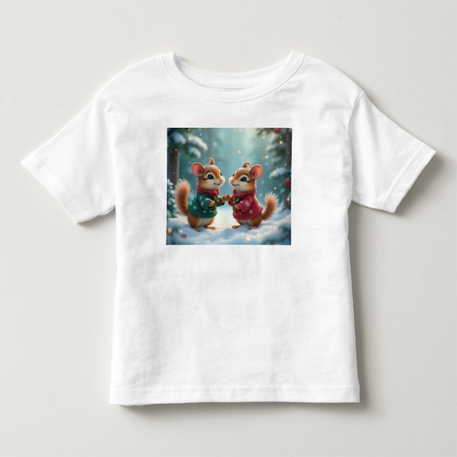 Camiseta Infantil Tardinhas alegres de natal (Frente)