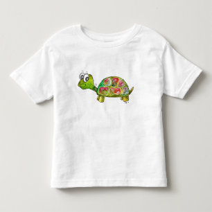 Camiseta Infantil Tartaruga branca colorida