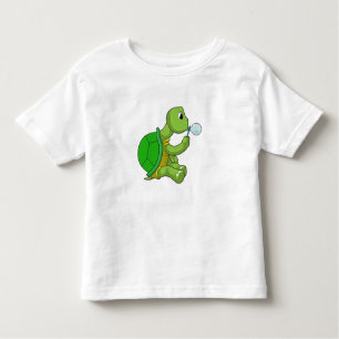 Camiseta Infantil Tartaruga com bolhas de sabão