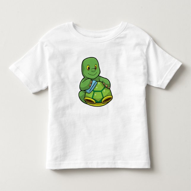 Camiseta Infantil Tartaruga com Shell & Clearing Rag (Frente)