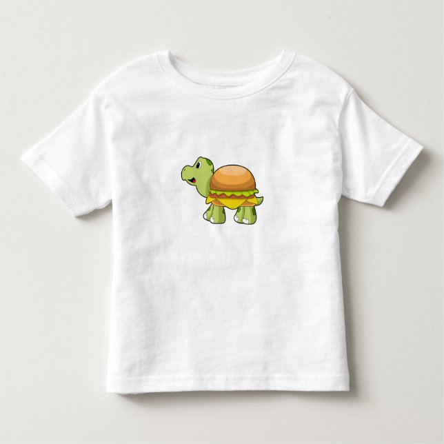Camiseta Infantil Tartaruga com Shell como Burger.PNG (Frente)