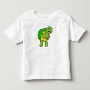 Camiseta Infantil Tartaruga como pensionista com bengala