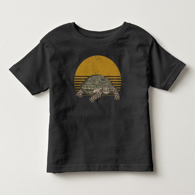Camiseta Infantil Tartaruga De Vintage (Frente)