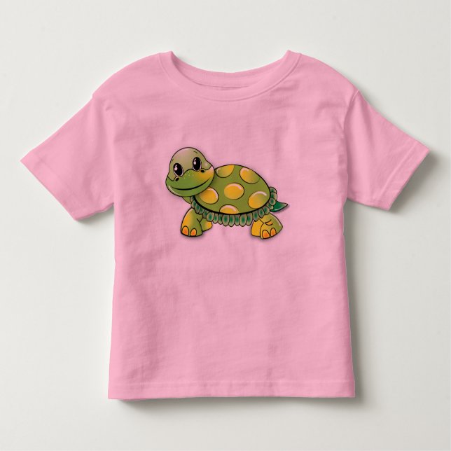 Camiseta Infantil Tartaruga feliz (Frente)