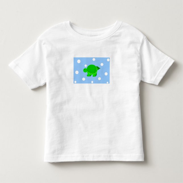 Camiseta Infantil Tartaruga Nadadora Verde (Frente)