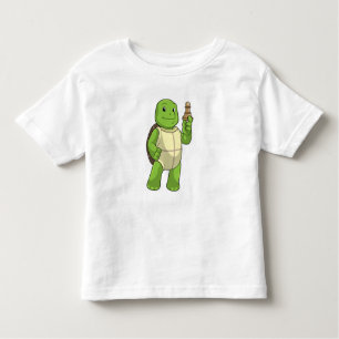 Camiseta Infantil Tartaruga no xadrez com peão de xadrez