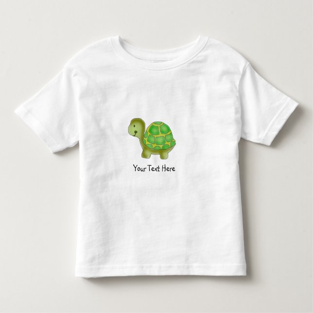 Camiseta Infantil Tartaruga pintado à mão para miúdos - PERSONALIZE (Frente)
