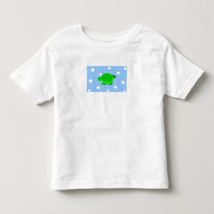 Camiseta Infantil Tartaruga Verde Nadando