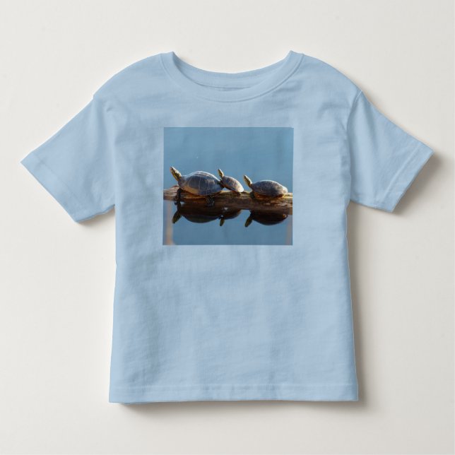 Camiseta Infantil Tartarugas-pintor - Camisa-T-Toddler (Frente)