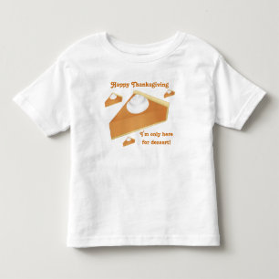 Camiseta Infantil Tarte de abóbora feliz da acção de graças  