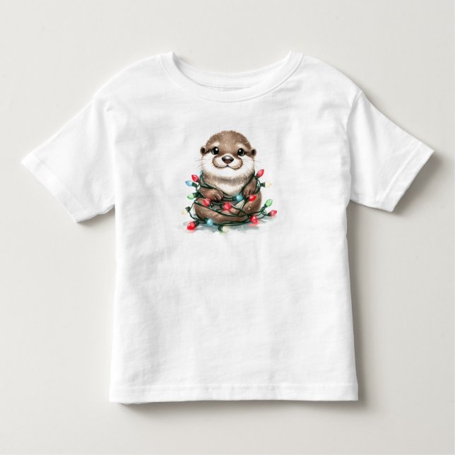 Camiseta Infantil Tarte de Natal Adorável (Frente)