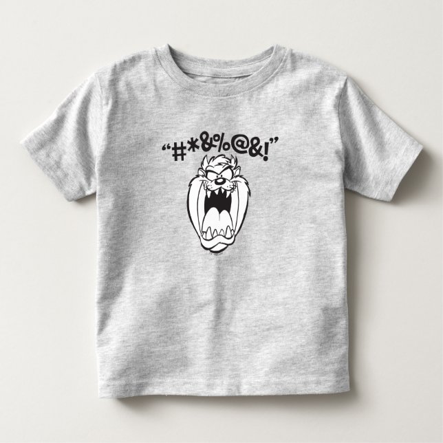 Camiseta Infantil TAZ™ Gelando Expletivos (Frente)