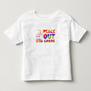 Camiseta Infantil Tchau Quinta Série Tie Dye Último Dia 5ª Série