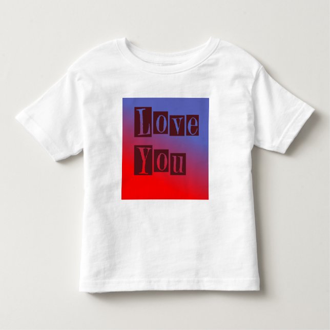 Camiseta Infantil Te Amo Escuro (Frente)