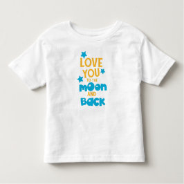 Camiseta Infantil Te Amo Na Lua E Volta, Estrelas