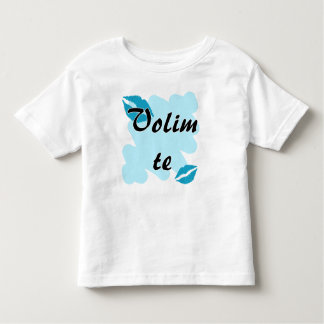 Camiseta Infantil Te de Volim - croata - eu te amo