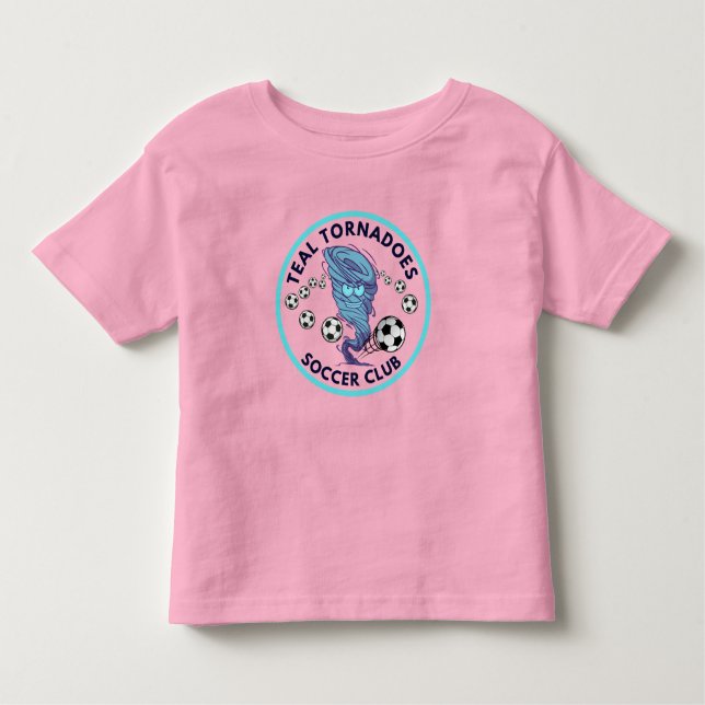 Camiseta Infantil Teal Tornadoes Toddler T (Frente)