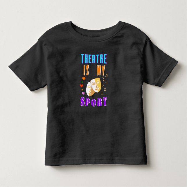 Camiseta Infantil Teatro É Meu Ator De Esporte Drama (Frente)