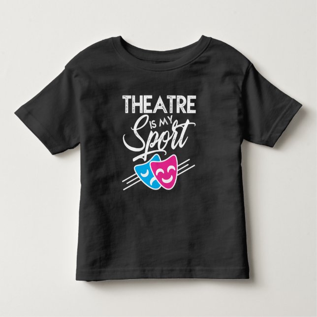 Camiseta Infantil Teatro Máscara Humor Drama (Frente)