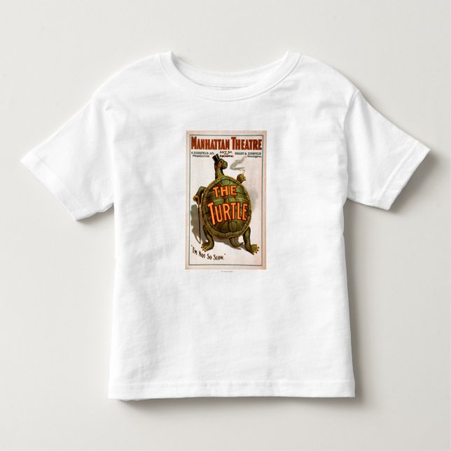 Camiseta Infantil Teatro New York Broadway de Manhattan a tartaruga (Frente)