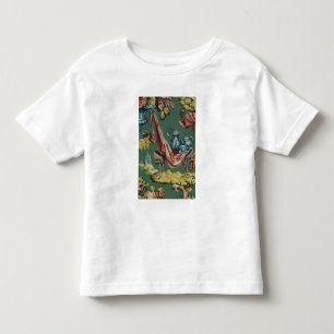 Camiseta Infantil Tecido que descreve um pote do chocolate e um bule