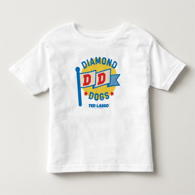 Camiseta Infantil Ted Lasso | Gráfico da Pensão de Cães Diamantes (Frente)