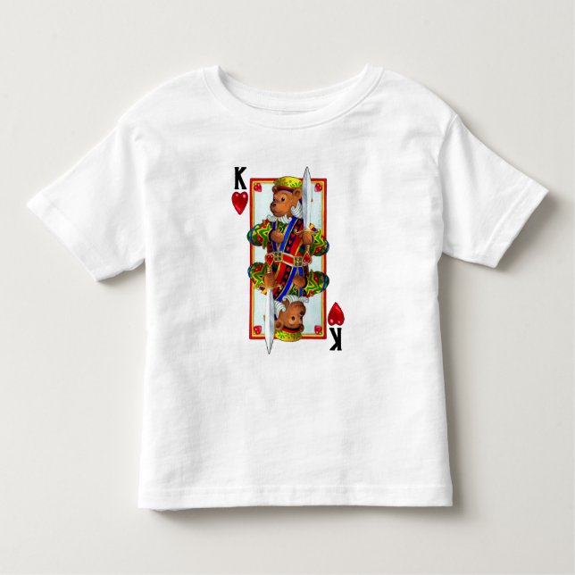 Camiseta Infantil Teddy Bear King of Hearts (Frente)