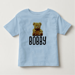 CAMISETA INFANTIL TEDDY BEAR TODDLER JERSEY T-SHIRT ADICIONAR NOME