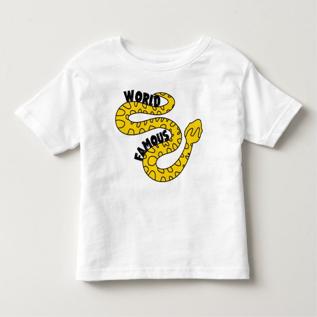 Camiseta Infantil Tee Cobra mundial famosa da criança (Frente)