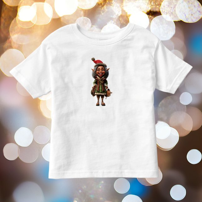 Camiseta Infantil Tee de Elf Toddler de Natal Fabuloso (Criador carregado)