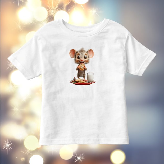 Camiseta Infantil Tee de Mouse Christmas Toddler (Criador carregado)