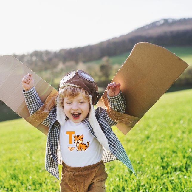 Camiseta Infantil Tee Tigre - Solte a Estrada (Criador carregado)