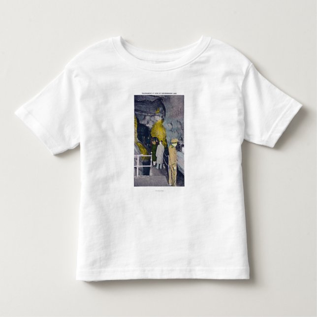 Camiseta Infantil Telefonar na cabeça do lago subterrâneo (Frente)