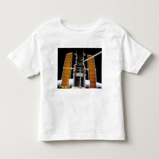 Camiseta Infantil Telescópio espacial Hubble (Frente)