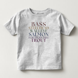 Camiseta Infantil Tema de Toddler Fisheries Michigan