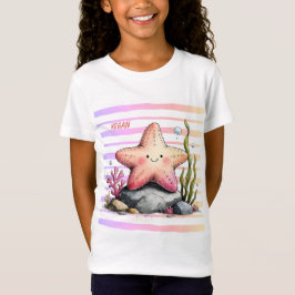 Camiseta Infantil Tema Oceano com Estrela-do-Mar C