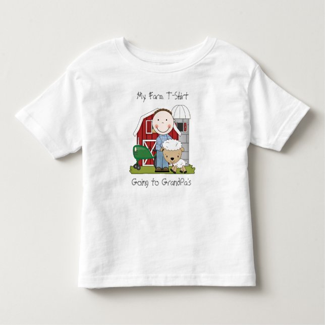 Camiseta Infantil Tema País Diversão Minha Fazenda T-Shirt (Frente)