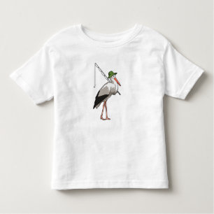 Camiseta Infantil Tempestade na pesca com vara de pesca