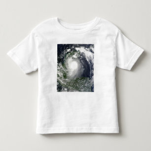 Camiseta Infantil Tempestade tropical Karl sobre a península do