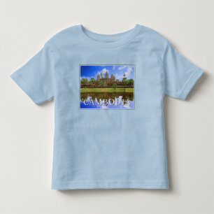 Camiseta Infantil Templo Angkor Wat Camboja, Kampuchea