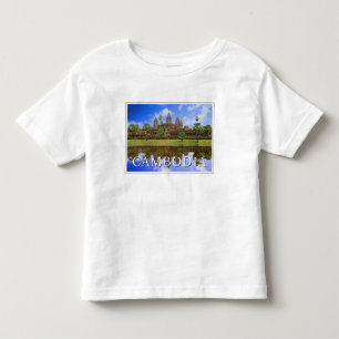 Camiseta Infantil Templo Angkor Wat Camboja, Kampuchea