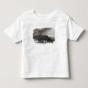 Camiseta Infantil Templo de Minerva Sunium, gravado por J. Saddler