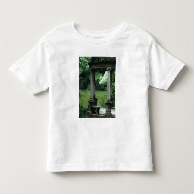 Camiseta Infantil Templo do amor nos jardins velhos de Westbury (Frente)