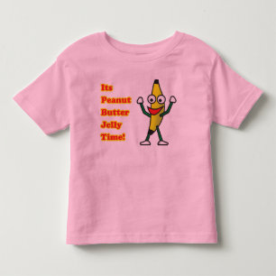 Camiseta Infantil Tempo da geléia da manteiga de amendoim