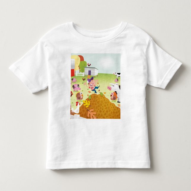 Camiseta Infantil Tempo de Contagem - Quintal (Frente)