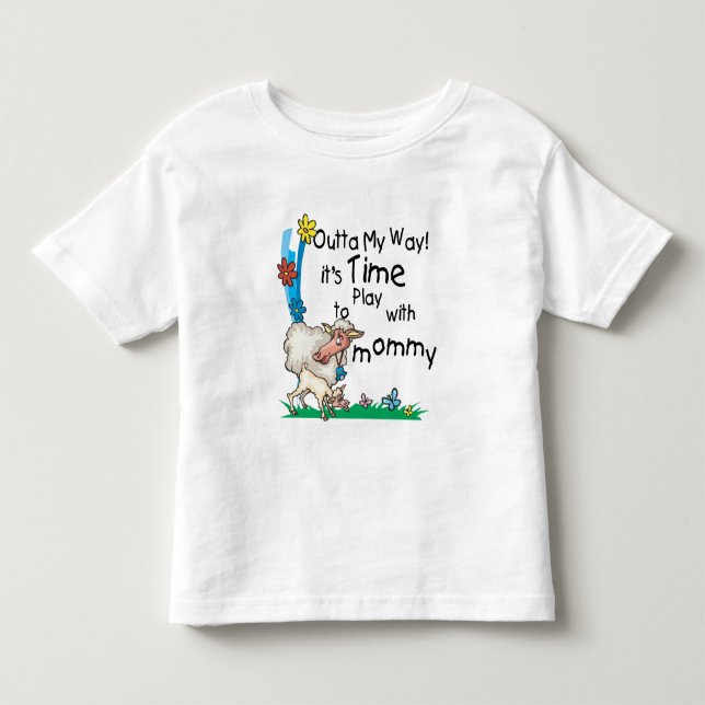 Camiseta Infantil Tempo para jogar com a Mamãe2 (Frente)